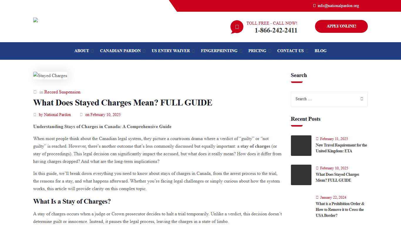 What Does Stayed Charges Mean in Canada? FULL GUIDE
